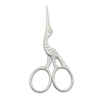 1pc Retro Crane Shaped Eyebrow Trimmer Scissors Nose Hair Vintage Facial Makeup Scissors Stainless Steel Nail Manicure Tools