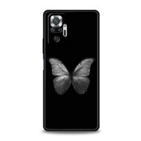 Phone Case For Xiaomi Redmi Note 14 13 12 5G 11 10 Pro Plus 4G 9S 9 14C 13C 12C 10C 9C 9A Soft TPU Cover Gothic Style Black Lip Redmi Note 14 5G