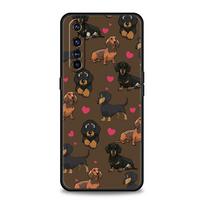 Dachshund Sausage Dog Phone Case For Realme 12 11 10 9 8 5G 7 6 GT5 GT3 GT2 Pro Plus C21 C11 C25 C35 GT Neo 2 3 3T 5 Soft Cover For Realme 6