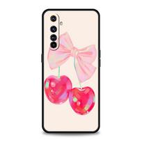 Cute Cherry Bow Phone Case For Realme 12 11 10 9 8 5G 7 6 GT5 GT3 GT2 Pro Plus C21 C11 C25 C35 For Realme GT Neo 2 3 3T 5 Cover For Realme 6