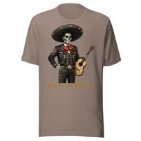 Catrin with guitar Dia de los Muertos Unisex t-shirt S įvairiaspalvis