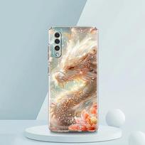 Transparent Phone Case for Samsung Galaxy A16 A14 A12 A22 A24 A42 A06 A20 A30 A40 Soft TPU Cover Illusory Color Chinese Dragon for Samsung A10