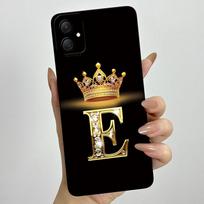 Case For Samsung Galaxy A06 A05 Case Crown Initial Letter Soft Silicon Back Phone Cover For SamsungA05 A 05 A 06 4G Cases Fundas Galaxy A06