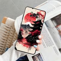 Case for Xiaomi Poco C40 C61 C50 C75 X3 X4 X5 X7 Pro C71 M3 M4 M7 Pro M5 F1 F3 Black Soft Phone Cover Japanese Ancient House Poco F3