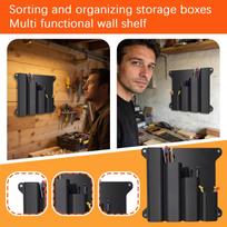 Wall Mounted Cable Tie Organizer Rack Multi Functional Storage Holder for Cable Management and Small Accessories Storage One Size juoda