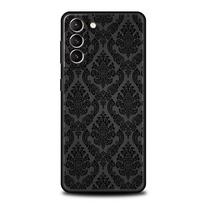 Phone Case For Samsung Galaxy S24 S23 Ultra S22 S21 S20 FE 5G S10 S10E S9 Plus S8 Soft Black Cover Gothic Style Black Lip For Samsung S8