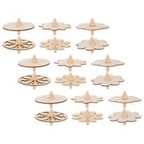 Gyro Toys Portable Wood Tops Toys for Kids DIY Painting 72Pcs Set