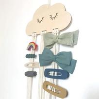 EW Solid Wood Clouds Model Jewelry Hairpin Bow Storage Tool g162