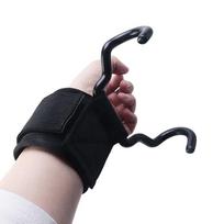 Weight Lifting Hook Grips With Wrist Wraps Hand-Bar Wrist Strap Gym Fitness Hook Weight Strap Pull-Ups Power Lifting Gloves