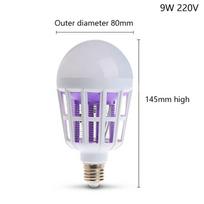 110/220V 9W/15W/20W Dvigubo naudojimo LED uodų gaudyklės lemputė Naktinė lemputė Apsauga nuo uodų Sodo apšvietimo įrenginiai 9W 220V