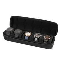Watch Box Organizer for Men Watch Travel Case Portable Storage Watch Display Holder for Wristwatches with Anti-Move Watch