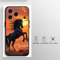 Case for Apple iPhone 17 Pro Max 15 Pro 7 8 12 11 Air 13 14 16 XR XS MAX Funda Phone Cover Sky Horse iPhone 12