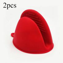 2pcs Thicken Baking  silicone oven mitts Microwave Oven Glove Heat Insulation Anti-slip Bowl Pot Clips kitchen gloves