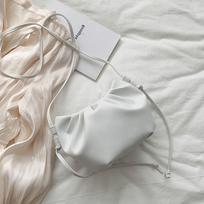 All-match Cloud Bag Purse Korean Style Bag Crossbody Phone Bag Women's Shoulder Bag Very Peri Bag rožinė