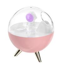 Astronaut Space Ornament Moon Lamp Aromatherapy Humidifier Bedside Living Room Decoration Creative Spray Humidifier (Pink)