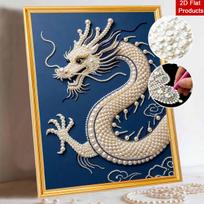 DIY Pearl Diamond Art Painting kits for Adult and Beginners, Majestic Dragon Sparkling Painting Craft Home Wall Decor handmade Gift 30x40cm