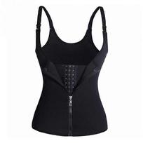 3 Clip&1 Zip 6 Steel Boned Waist Trainer Corset Sport Workout Body Shaper Tummy Control