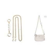 COACH bag shoulder strap Transformation sauce Transformation sauce is suitable White pearl extension chain + straight gold long chain 90cm auksas