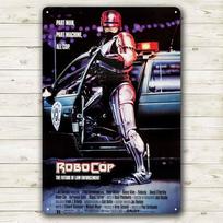 Hisun Tin Sign HD Tin Sign Vintage RoboCop Movie Poster Wall Decor  Retro Part Man Part Machine All Cop Art Metal Tin Sign for Man Cave Home T 20x30