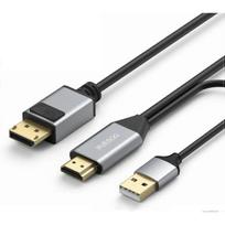 HDMI to Displayport Cable 6.6ft 4K@60HzHDMI 2.0 Male to DP 1.2 Male Converter