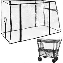 SeraphinaT Wagon Rain Cover 43x29x20in Folding Waterproof PVC Festival Trolley
