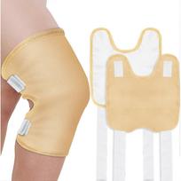 Upgraded Castor Oil Pack Wrap  Larger Knee Size for Men & Women, Organic Cotton