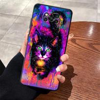 Case for Xiaomi Poco F8 M5 C75 C50 M3 M4 M7 C61 F3 C71 X3 X4 X5 X7 Pro F1 Funda Phone Cover Cool Colored Cat Poco F3