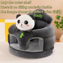 1Pcs Learning To Sit Feeding Chair Cute Baby Sofa Support Seat Cover Plush Chair Toddler Nest Puff Washable Without Filler A6