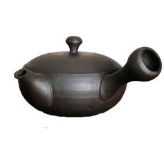 Kitsusako Tokoname Ware Modern Teapot Teapot by Ceramic 170ml Artist Teapot Ceramic Tea Strainer Black Gray 1 Person Use Made in Japan Kitsusako pilka spalva