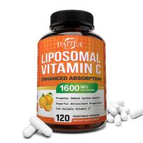 Liposominis vitamino C kompleksas 1600 mg maisto papildas, 120 kapsulių buteliuke 120 Capsules