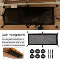 Cable Management Under Desk Wire Management Net For Under Desk Easy Installation Large Capacity Multifunctional Cable Organizer CN