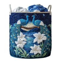 Quilted Laundry Basket Large Capacity with Handles Organizer Foldable Soft Storage Box for Nursery Bedroom Laundry Room S B