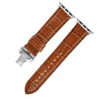 For Iwatch Apple Alligator Watch Strap Applewatch8/Se/7 First Layer Cowhide Watch Strap 38/40/41mm