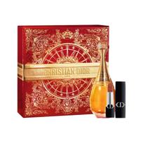 DIOR Vivid Blue Gold Lipstick True Me Intense Fragrance Perfume Set, Radiant Gold Fortune Box, Floral Scent Family Realme Women's Perfume 50ml+Blue Gold #720 3.5g