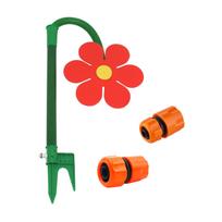Lauko vandens purškimo purkštuvas žaislas vaikams ir mažyliams Kiemo besisukantis gėlės žaislas Pramoga vasarai 3/4'' 1/2'' adapteriai raudona