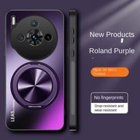 ZTE Nubia Z60S Pro dėklas Kietas Matinis Su Žiediniu Stovu Magnetinis Apsauginis Galinis Dangtelis Dėklas Skirtas Nubia z60s Pro Pilnas Apvalkalas For Nubia Z60S Pro violetinė