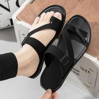 Men's slippers open-toe snap-on slippers men's outdoor flip-flops 38 juoda