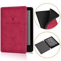 PU Leather E-Reader Case Folio Cover for Kindle Paperwhite 2024 12th Generation 7 inch Yellow