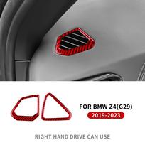 Carbon Fiber for BMW Z4 G29      Accessories Car Interior Trim Steering Wheel Vent Decoration Cover Sticker RHD Red Side Vent