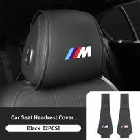 Karštas 2025 m. 2 vnt. Odinės automobilio sėdynės galvos atramos apsauginis užvalkalas Priedai BMW M Power Sport M3 M5 E90 E39 F30 F10 E87 X3 X4 X5 X6