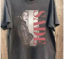 Sade 90s Retro Classic Black Reprinted 100% Cotton T-shirt Mens Tees Top Full Size 3XL