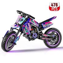 Kūrybiškas motociklo žaislas konstravimo kaladėlės STEM rinkinys vaikams suaugusiems Kolekcionuojamas modelis PASIDARYK pats statybos linksmybės Dovana