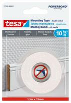 TESA DVIPUSĖ JUOSTA POWERBOND 1,5m x 19mm TAPETAMS IR TINKUI