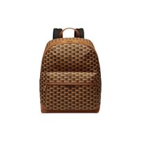 Bally logotipas trikampio vėliavos raštas didelės talpos kuprinė su užtrauktuku vyriška kuprinė ruda 6304856 Basic Set (Bag+Dust Bag)