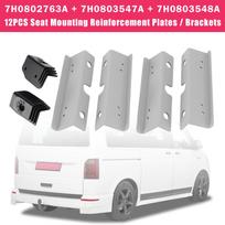 12x Sėdynių tvirtinimo sutvirtinimo plokštės / Laikikliai VW T5 T6 2 + 1 galinėms sėdynėms