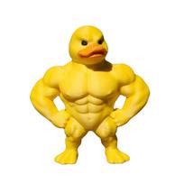 Arms Defined Muscle Duck Figurine Defined Legs 3D Printed Muscle Duck Statue Mini Size Collectible 3D Desktop Decor Office Decor S