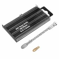 20PCS 0.3-1.6mm Size Range Micro Drill Bit Set HSS Twist Drill Mini Drill Bits with Plastic Case Carburetor Jet Drill Bits