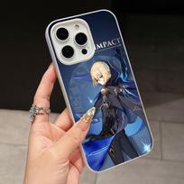 Game GI Dainsleif Phone Case for iPhone 17 16 15 14 13 12 11 Air Pro Max Plus Jelly Double layer White Cover iPhone 15 Pro Max