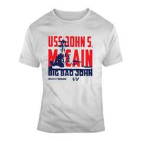Uss John Mccain Veterans July 4 T Shirt S įvairiaspalvis