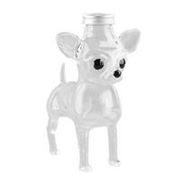 Glass Chihuahua Candy Jar Transparent Airtight Chihuahua Dog Treat Jar with Lid Decorative Candy Snack Holder Kitchen Storage skaidri